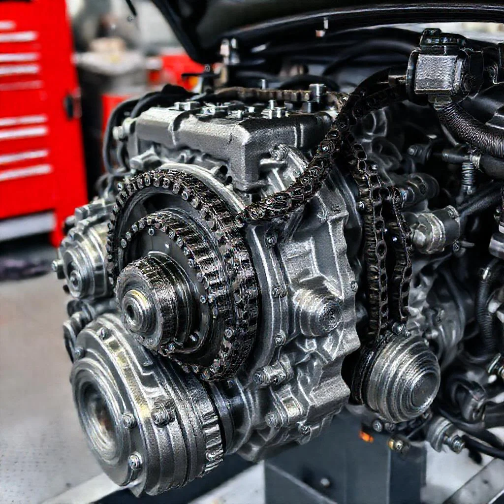 Детальное фото: Как поменять цепь ГРМ на двигателе G4FC 1.6 Hyundai