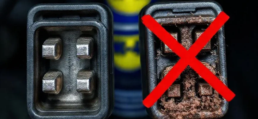 Фото по теме: Почему WD-40 не является средством для улучшения электрических контактов (очистки разъемов)