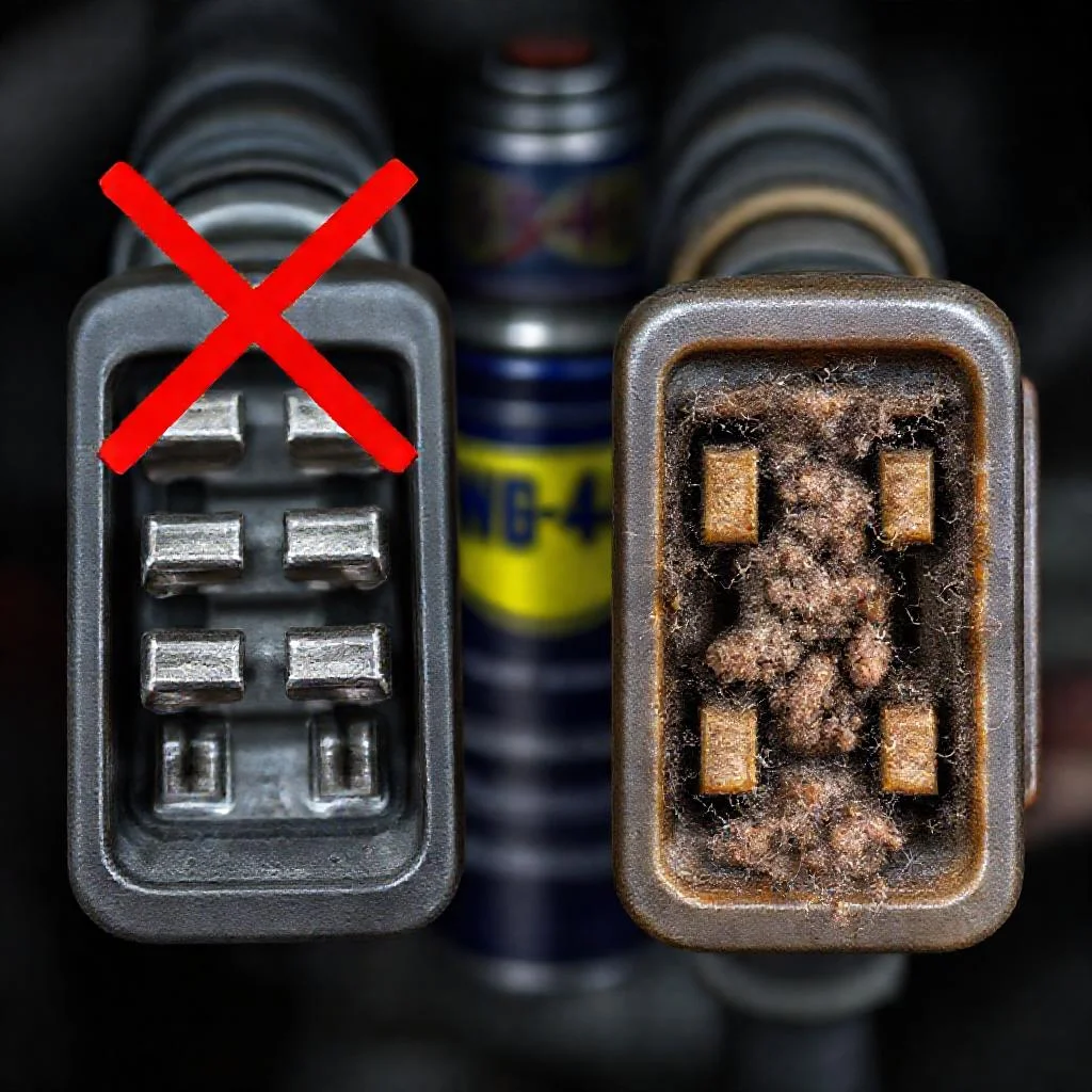Детальное фото: Почему WD-40 не является средством для улучшения электрических контактов (очистки разъемов)