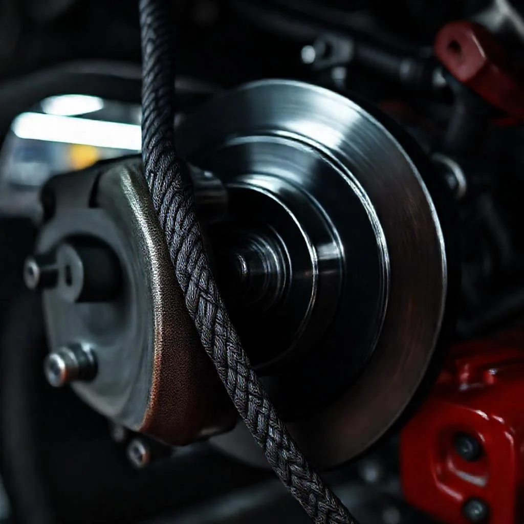 Детальное фото: Тормозной шланг армированный (Braided Brake Line)