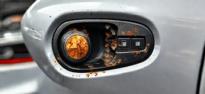 Фото по теме: Стоимость ремонта системы бесключевого доступа (Keyless Go): гниение антенн в ручках дверей Audi и BMW